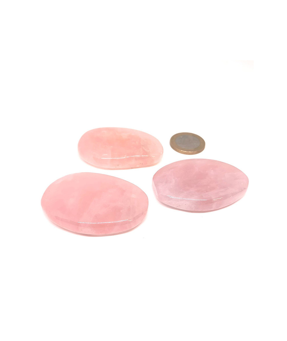 Quartz Rose - Galets Plat - 3 à 5 cm 