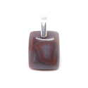 Agate Botswana - Pendentif Bélière