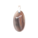 Agate Botswana - Pendentif Bélière