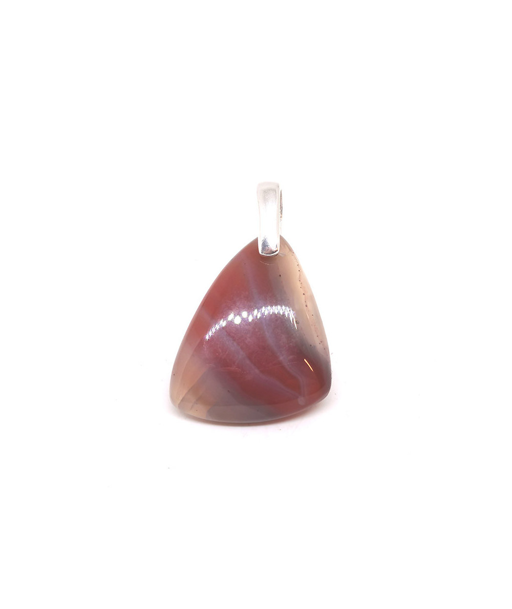 Agate Botswana - Pendentif Bélière