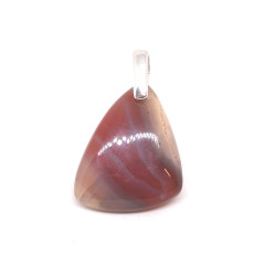 Agate Botswana - Pendentif Bélière