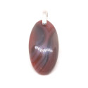 Agate Botswana - Pendentif Bélière