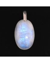 Pierre de Lune EXTRA - Pendentif Bélière Argent