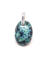 Chrysocolle - Pendentif serti Argent