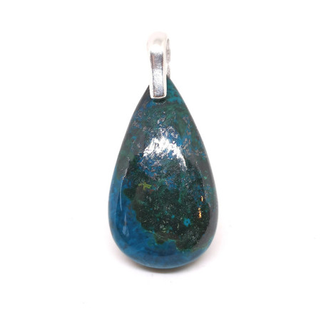 Chrysocolle - Pendentif serti Argent