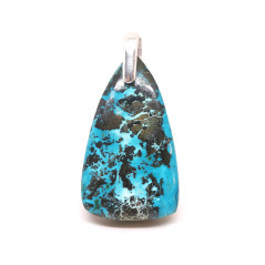 Chrysocolle - Pendentif serti Argent