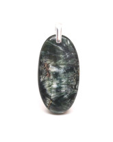 Séraphinite - Pendentif Belière Métal