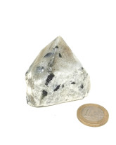 Quartz tourmaline noire - Pointe Semie Brute