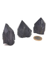 Tourmaline noire - Pointe Semie brute Fibreuses