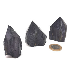 Tourmaline noire - Pointe Semie brute Fibreuses