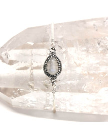 Labradorite Blanche - Bracelet Boules