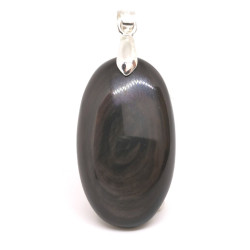 Obsidienne Oeil Celeste d'Afrique - Pendentif Bélière