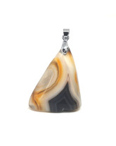 Agate à Bande - Pendentif Bélière