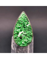 Uvarovite - Bague Sertie Argent