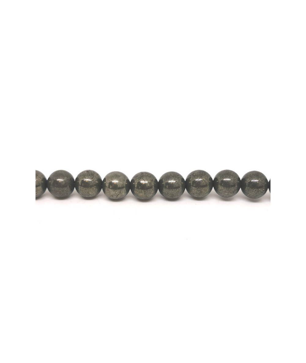 Pyrite de Fer - Fil de Perles