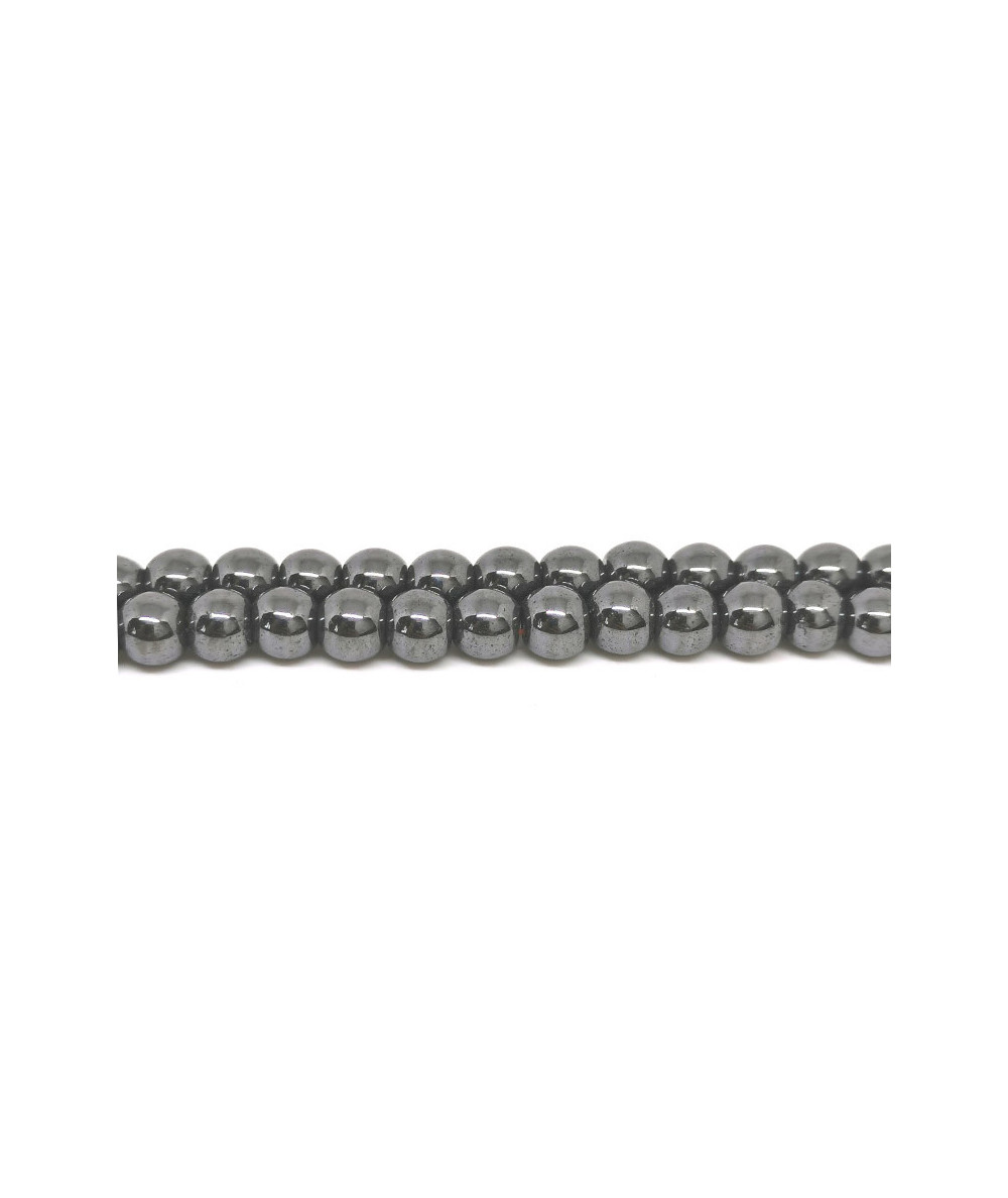 Hématite (Non aimanté) - Fil de Perles - 8 mm