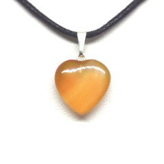 Cornaline - Pendentif Coeur