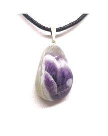Améthyste Chevron - Pendentif Pierre roulée