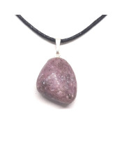 Lépidolite - Pendentif pierre roulée