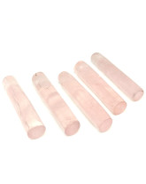 Quartz rose - Pendentif Pierre Percée Tube