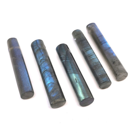 Labradorite - Pendentifs pierres percées Tubes