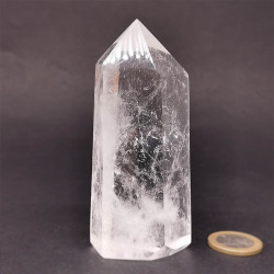 Cristal de roche AAA - Pointes polies (Prisme)