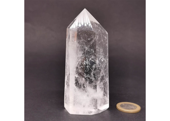 Cristal de roche AAA - Pointes polies (Prisme)