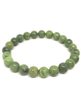 Jade Nephrite - Bracelet Boules 6mm