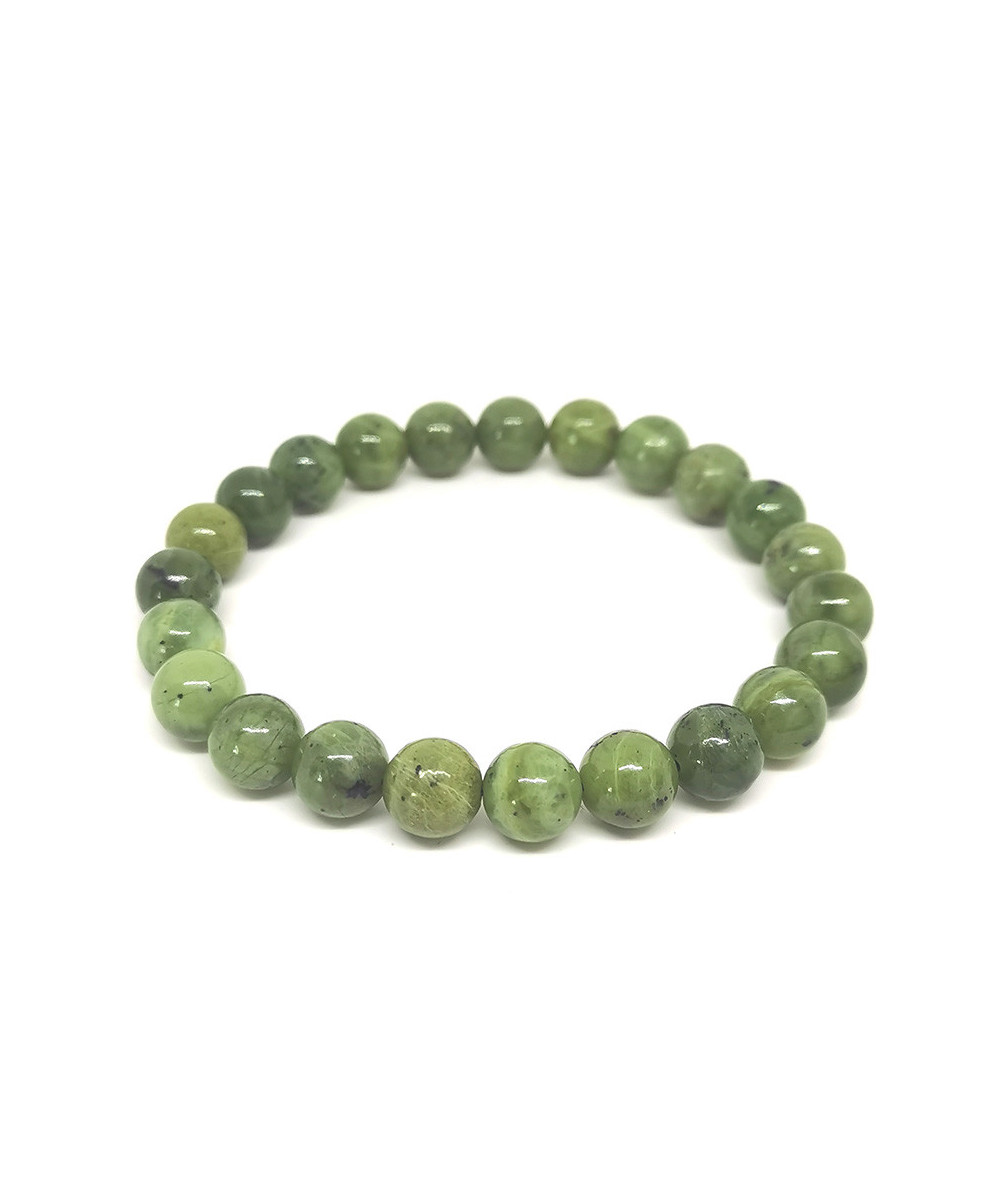 Jade Nephrite - Bracelet Boules 6mm