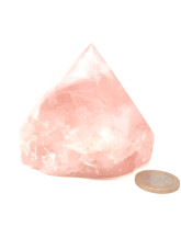 Quartz Rose - Pointe semie polie