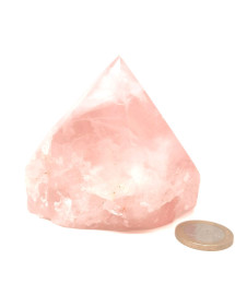 Quartz Rose - Pointe semie polie