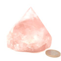 Quartz Rose - Pointe semie polie