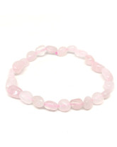  Quartz rose - Bracelet grains