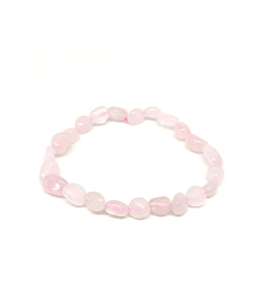  Quartz rose - Bracelet grains