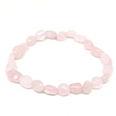  Quartz rose - Bracelet grains