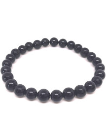 Tourmaline noire - Bracelet boules - Grande Taille