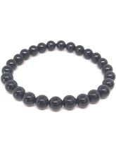 Spinelle noire - Bracelet Boules - Grande Taille