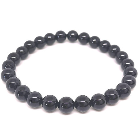 Spinelle noire - Bracelet Boules - Grande Taille