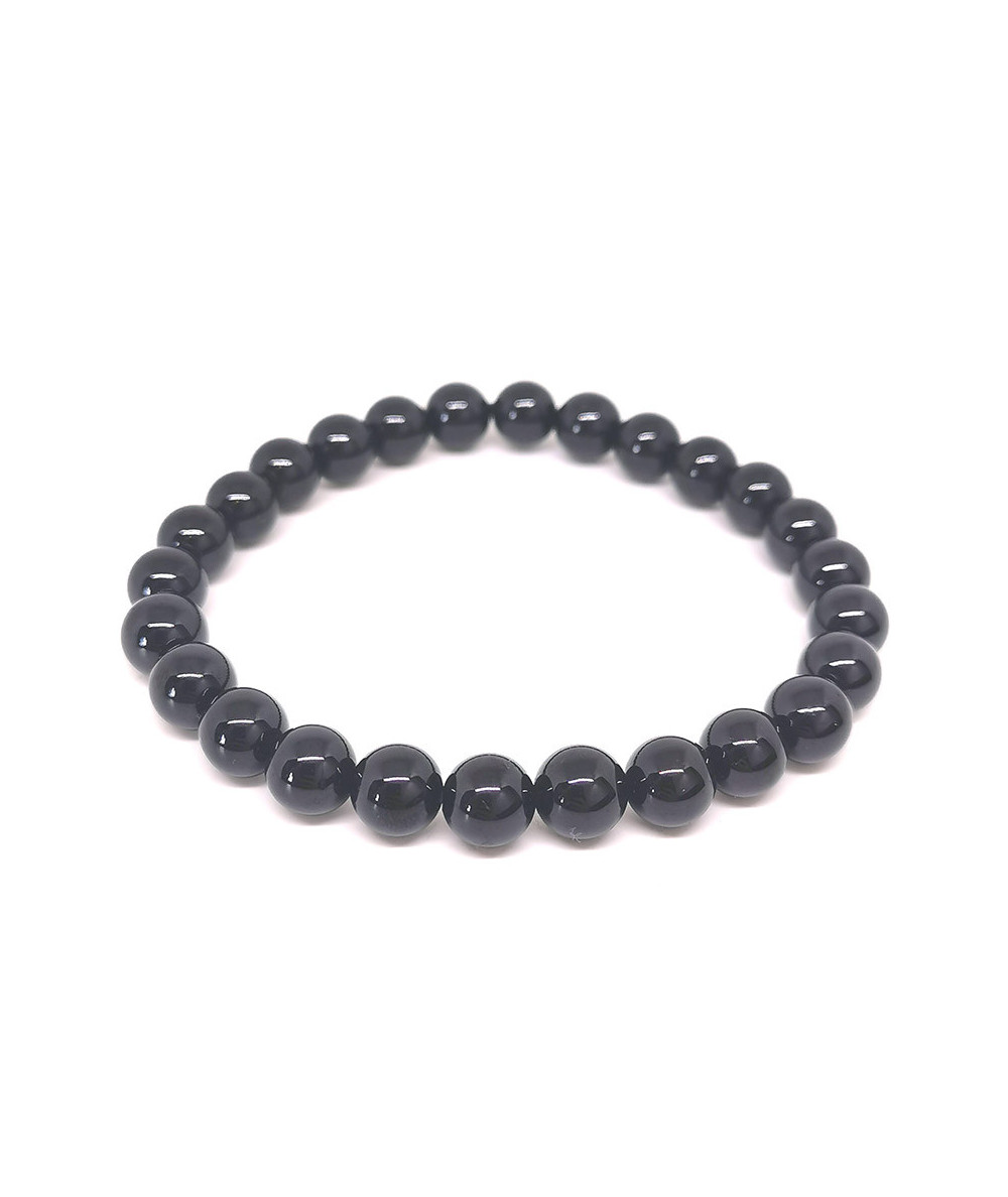 Spinelle noire - Bracelet Boules - Grande Taille