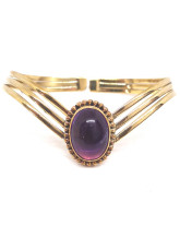Améthyste - Bracelet en Bronze