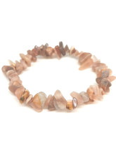 Pierre de lune Orangée - Bracelet baroque (ships)