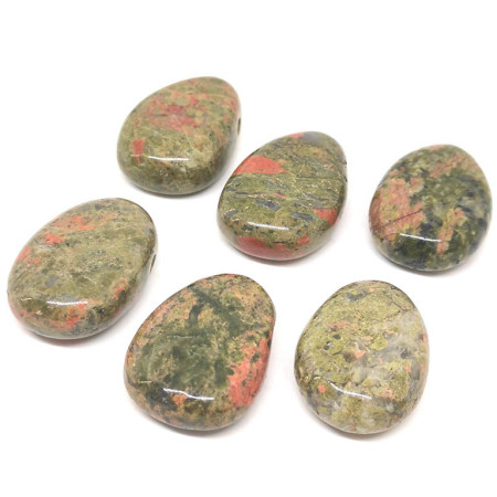 Unakite - Pendentif Pierre Percée