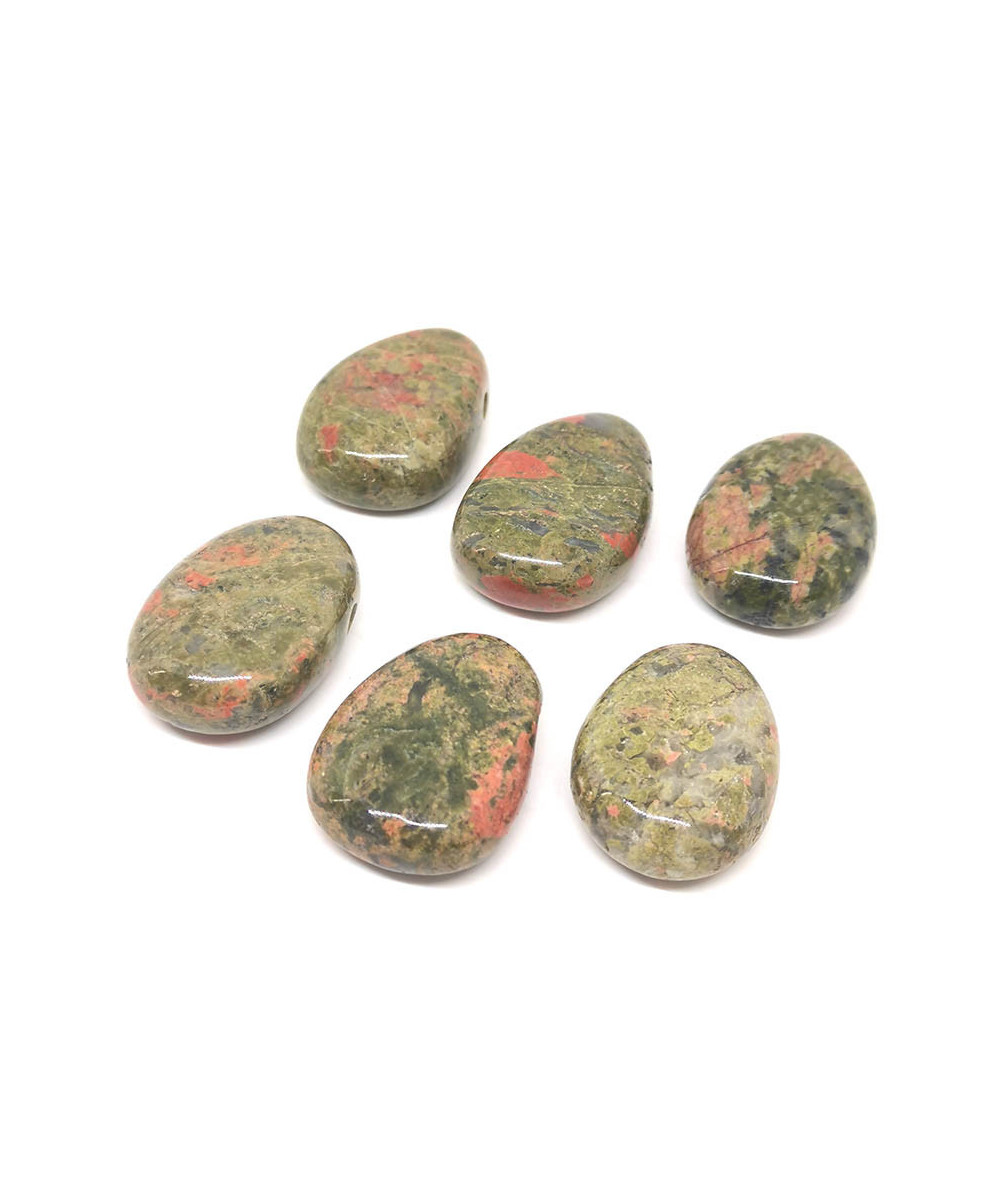 Unakite - Pendentif Pierre Percée