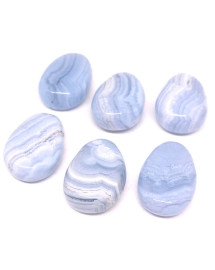 Pendentif - Calcédoine bleue