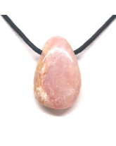 Opale rose des Andes - Pendentif Pierre perçée