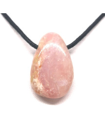 Opale rose des Andes - Pendentif Pierre perçée