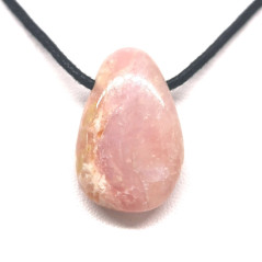 Opale Rose des Andes - Pendentif Pierre Percée