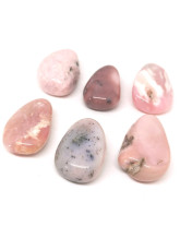 Opale rose des Andes - Pendentif Pierre perçée