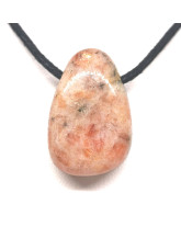 Pierre de soleil - Pendentif pierre percée