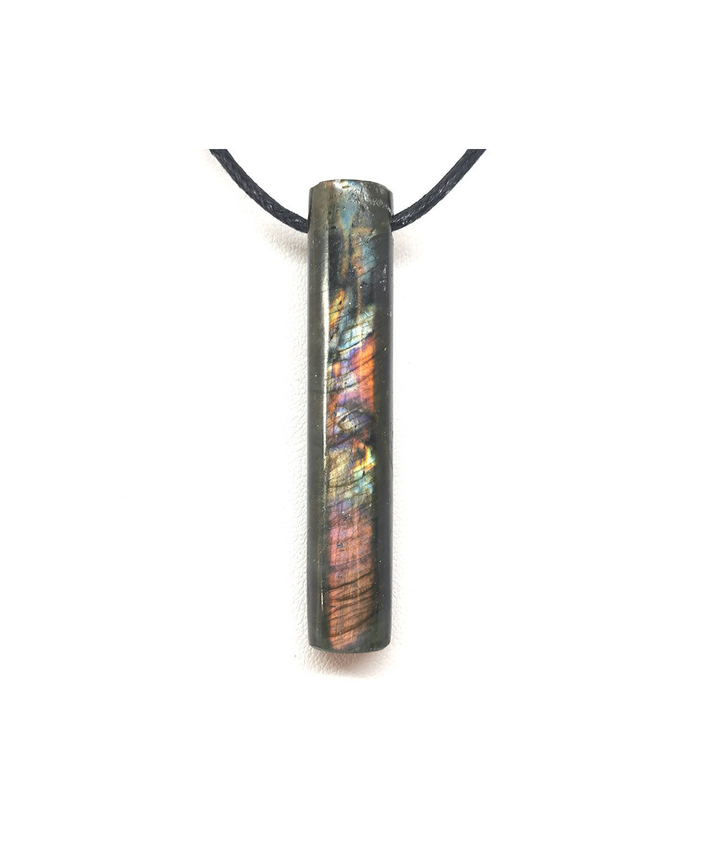 Labradorite - Pendentifs pierres percées Tubes